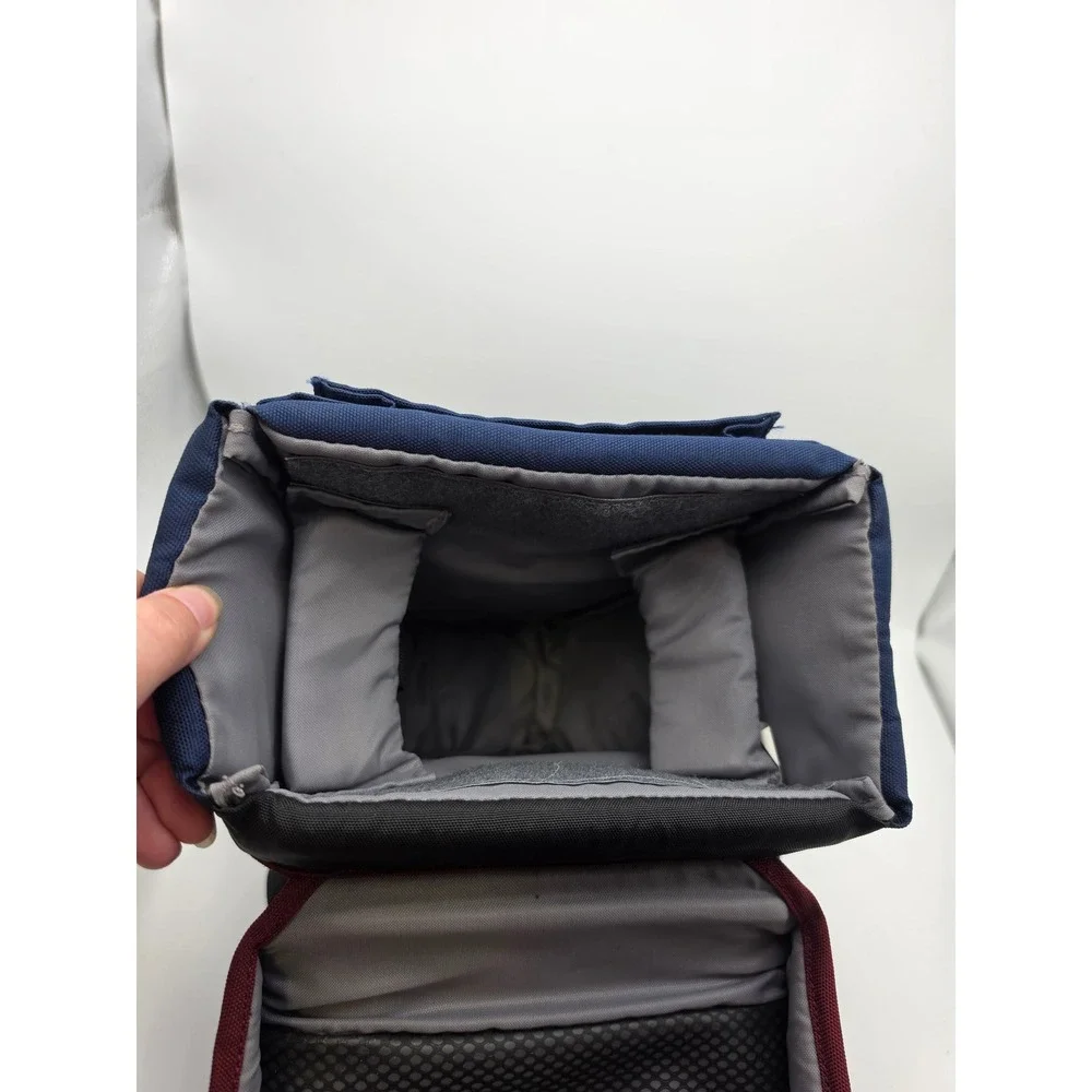 Lowepro Topload Zoom 2 Camera Bag Navy Blue Burgundy Holster Case Padded Strap